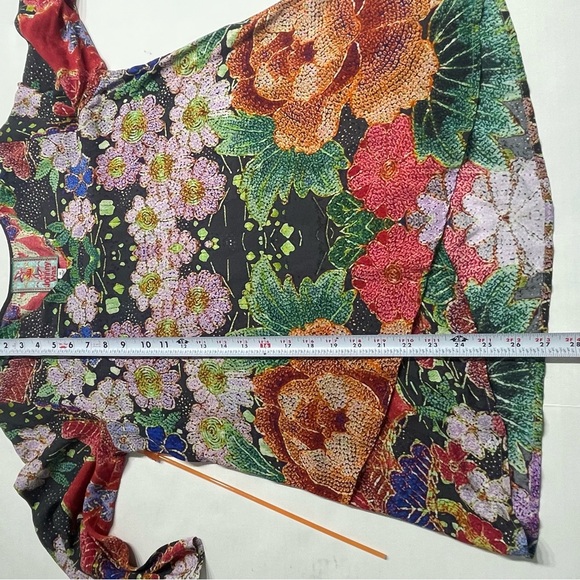 Johnny Was Dralion Floral Tunic. Size XS. Oversized.asymmetrical. Soft. Blouse. - Picture 9 of 11